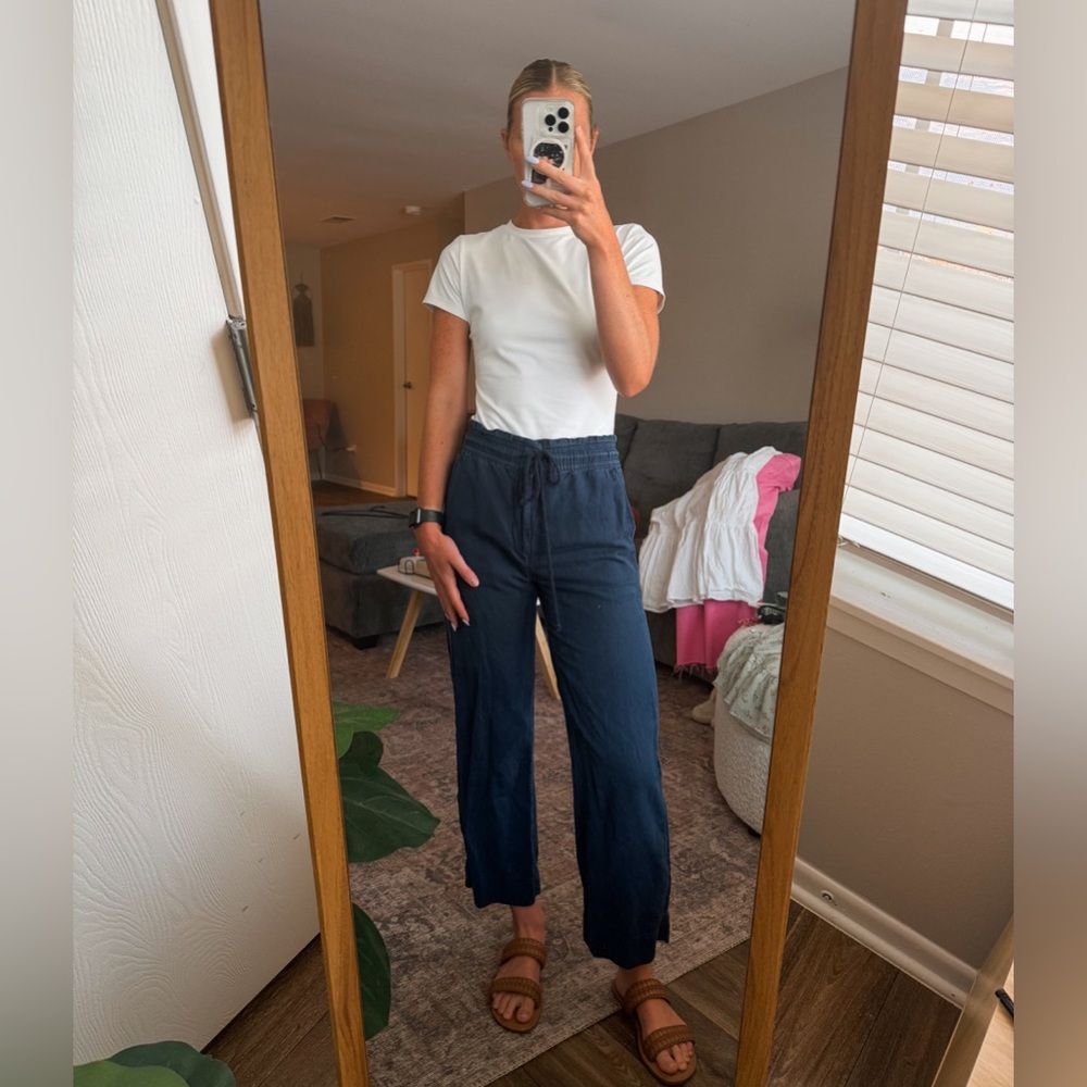 GAP Navy Straight Leg Pants